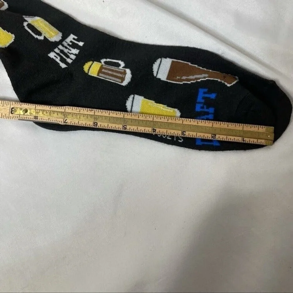 Pilsner/beer/draft NEW Super soft and stretchy knit crew socks SZ 9-12. Mid calf